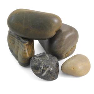 Галька S-AB, цветная смесь, крупная, 50-80мм, 1кг