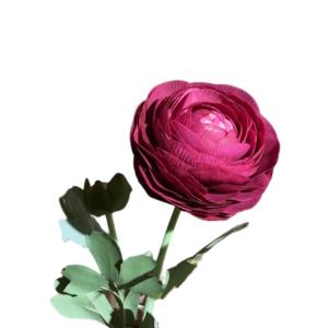 Искусственные цветы Камелия из силикона Н50 см красная