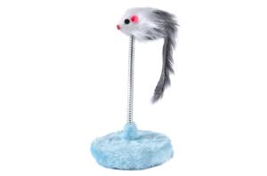 Игрушка д-кошек Мышка на пружинке h=20.5см d=10см микс арт.31019-0165 Код262702