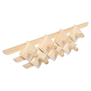 Вешалка Трапеция,7 крючков 58х15х7 см липа-4