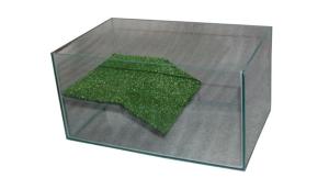 Аквариум террариум Черепашник с крышкой 12л 30х20х20-стекло 1-1