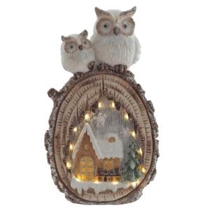 Фигурка декоративная Совы (подсветка, 3xAA, не прилаг.), L30 W11 H53 см