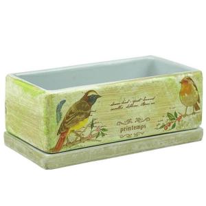 Горшок Кактусник d24х12см Синичка