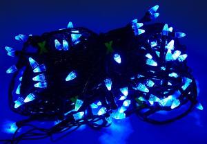 Гирлянда 80 ламп синий BP-10-5