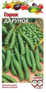 Горох Дарунок, безлисточковый 10 г (Гавриш)