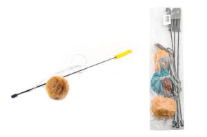 Игрушка-дразнилка ZooM с шуршиком 4см, с погремушкой, на резинке 70см 1-1