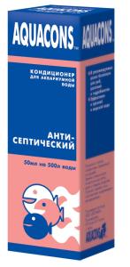Кондиционер д/акв. воды Акваконс Антисептик 50мл/10/2601/Зоомир