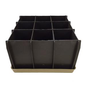 Ящик для рассады пластик на 9 ячеек (23х23х15см) разборн. К