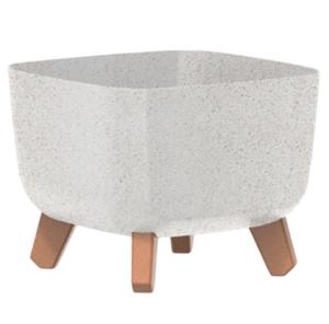 Грация кашпо на ножках d29,h22см белый эко GRACIA/Польша