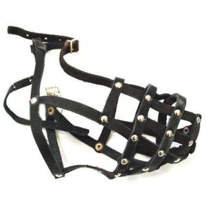 Намордник кожа сетка №5 (дог)/НК-5