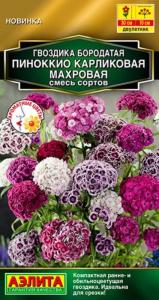 Гвоздика турецкая Пиноккио карликовая 0,1г смесь Дв 30см (Аэлита)