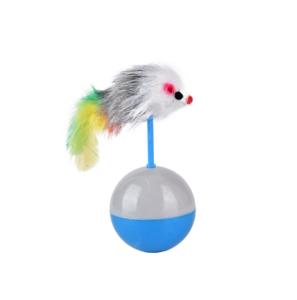 Игрушка-неваляшка д-кошек Мышка h=12см d=5.5см микс арт.30919-0251 Код262219