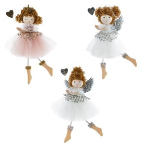 Декор подвесной Девочка L6,5 W6 H17,5 см, 3в.