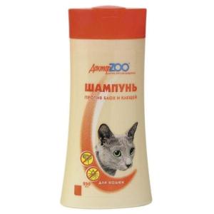  шампунь для  КОШЕК антипаразитарный 250мл 1-15ДОКТОР ZOO