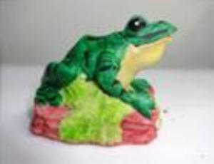 Декор д-акв. Распылитель-Декор Лягушка 10х8х7см- YM-163							
