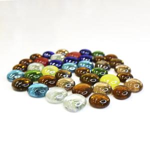 Грунт стеклянный плоский Круглый цветной d20мм-ЗР 