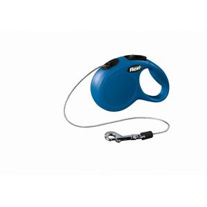 Рулетка поводок  Flexi New Classic  XS 3м до 8кг трос синий
