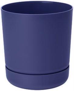 Сатина кашпо с поддоном 3,3л темно-синий h19 d17-10 Польша