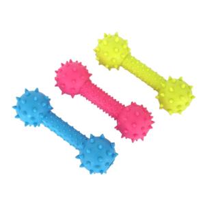 Игрушка д-собак Гантель с бубенчиками 13.5х4.5см микс арт.10922-5522 Код269139