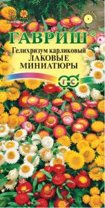 Гелихризум Лаковые миниатюры карликовый 0,1г Сухоцвет Одн 40см (Гавриш)