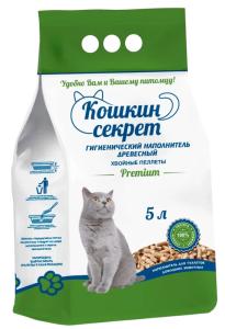 Наполнитель Кошкин секрет ДРЕВЕСНЫЙ  2,5кг -6