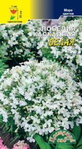 Лобелия Белая каскад. Цвет.сад