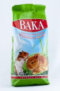Вака ВК трявянные гранулы д-грызунов.500гр