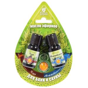 Набор масел 2х10мл(кедр, можжевельник) блист.в форме капля-20 ЛГ