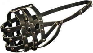 Намордник кожа сетка №4.5 (ротвейлер)-НК-4.5