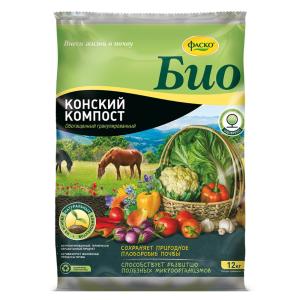 Удобрение органическое 12кг Конский компост 1/36 Фаско