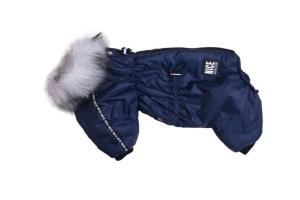 Комбинезон для собак Lion Nice-Style KLP123 на мальчика, цвет: темно-синий (Размер ХL (спина 35 см, 