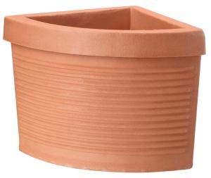 Гала угловое кашпо терракотовый h33-1