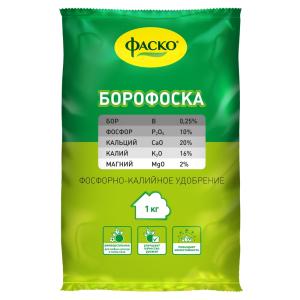 Борофоска 1кг (К-16% Р-10% Са-20%)  5-20-720 Фаско