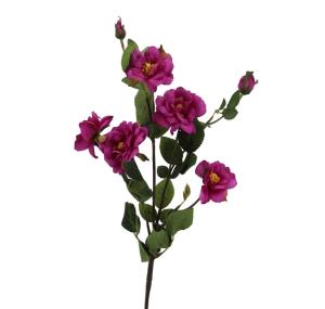 Искусственные цветы Ветка розы h72см