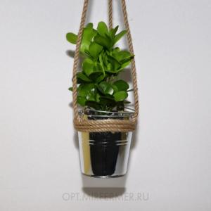 Искусственная подвесная трава в горшке 16,5  26см 10*8*11 DTG-02