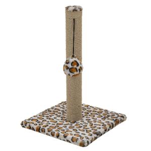 Дарэленд Когтеточка-столбик АФРИКА квадратная 30*30*50см (мех, джут) барс