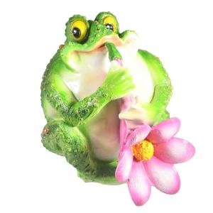 Жаба с саксофоном L25W23H21 см (ПОЛИСТОУН)