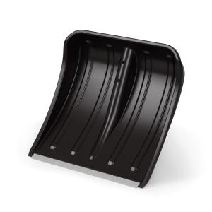 Лопата снег. 375х375 Классика пласт., мет. планка б-ч черная -5