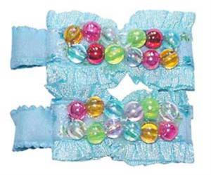 Заколка-бант РАДУГА  6х2см 2шт