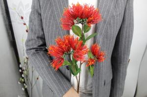 Искусственные цветы Метросидерос красный Н65см