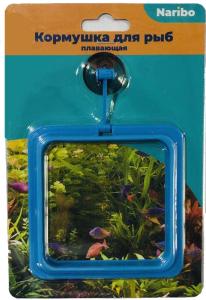 Кормушка Naribo пластиковая на присоске квадратная
