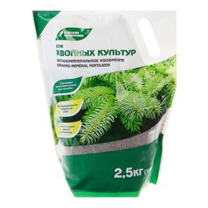 Для хвойных 2,5кг Элит ОМУ удобрение дой-пак 2/5/360 БХЗ