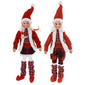 Игрушка набивная Эльф, L15 W10 H60 см, 2в.