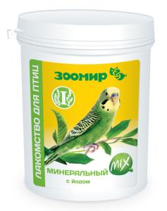 Лакомства д-птиц Минеральный MIX с йодом 600г-Зоомир Лакомства д-птиц Минеральный MIX с йодом 600г-Зоомир