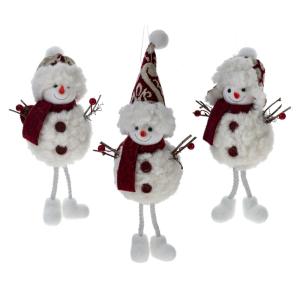 Декор подвесной Снеговик, L11 W7 H25 см, 3в.