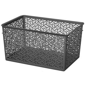 Корзина 6,7л прямоуг. серый /3/12