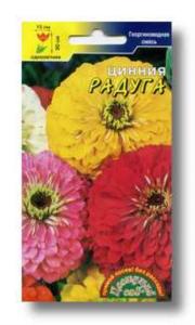 Цинния Радуга 0.3г Одн смесь 90см (Цвет сад)