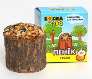 Лакомства д/грызунов Пенек травы 80г БОСПА ЭКО 1/35