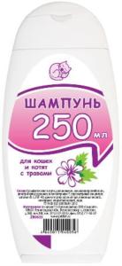 Шампунь д/кошек и котят с травами 250мл/15