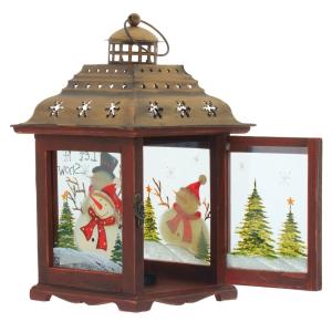 Подсвечник Фонарик, L21 W21 H38 см